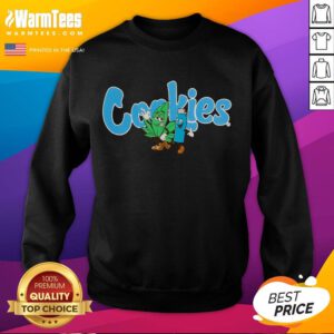 Funny Cookies Weed Lighter Sweatshirt featuring a playful design with cannabis-themed graphics and vibrant colors.