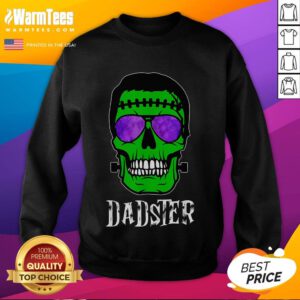 Funny Dadster Dad Monster Halloween costume sweatshirt for fathers, perfect for Halloween parties and family fun.