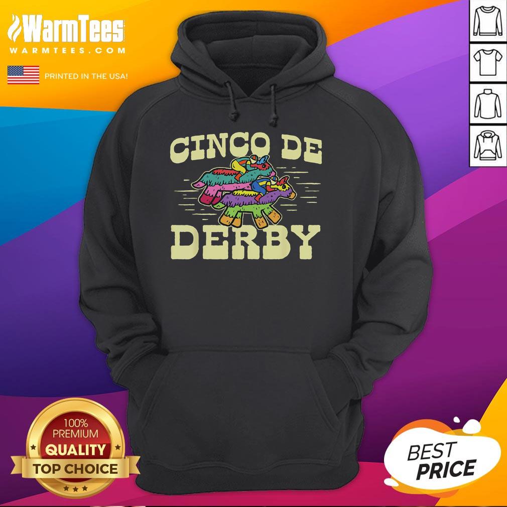 Colorful pinata at a Funny Derby Party for Cinco de Mayo, featuring a festive horse race theme on a stylish hoodie.