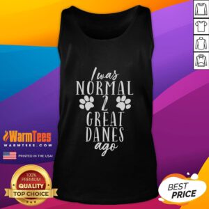 Alt Text: Funny Great Dane dog design on tank top for owners, showcasing a playful and humorous canine theme.