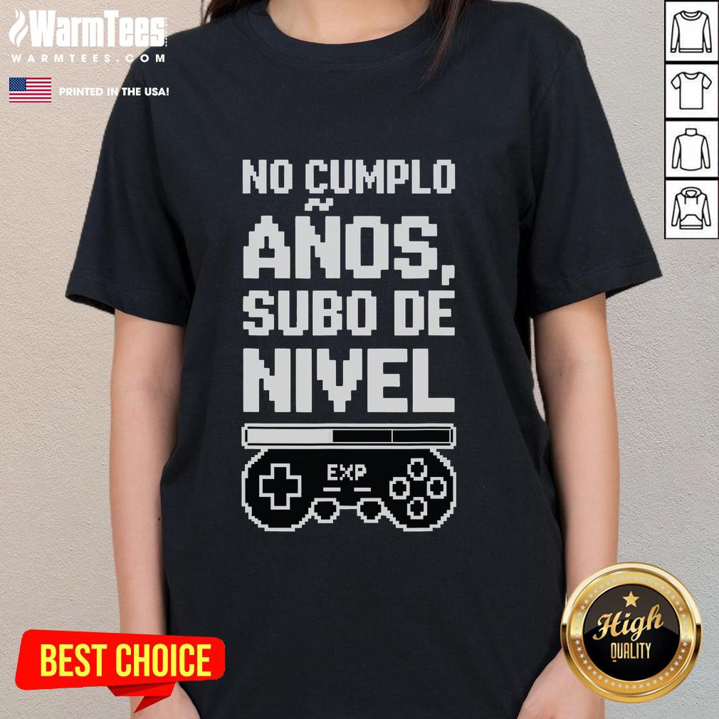 Funny 'I Am Not Years Old' Level Up Gamer Ladies Tee featuring playful gaming graphics for women.