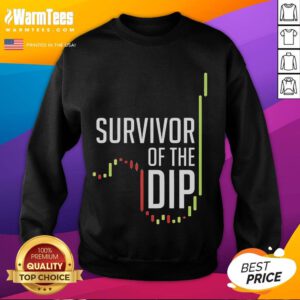 Funny Survivor of the Dip sweatshirt featuring a humorous design perfect for casual outings and cozy wear.
