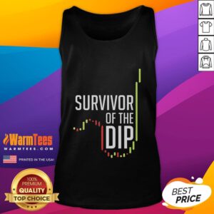 Funny Survivor of the Dip Tank Top featuring a humorous design perfect for casual wear and summer fun.