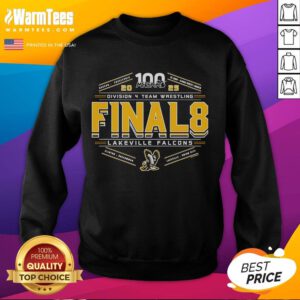 LakeVille Falcons sweatshirt celebrating the Good 2025 MHSAA Team Wrestling Final 8 D4 championship victory.