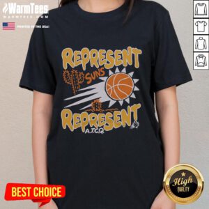 Good A Tribe Called Quest X Phoenix Suns Represent Ladies Tee featuring vibrant graphics and stylish design.
