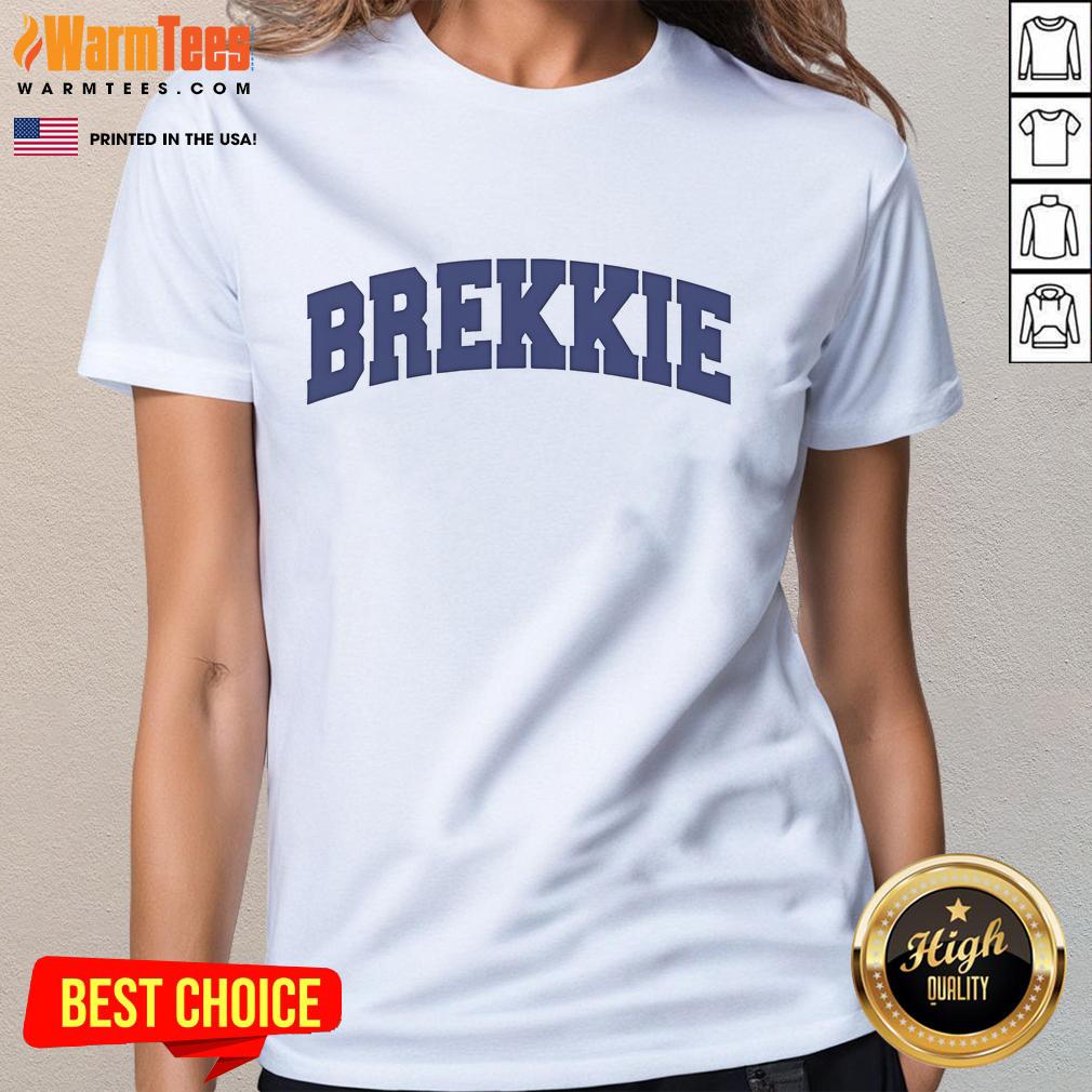 Good Brekkie logo on a stylish ladies' tee, perfect for brunch lovers and casual outings.