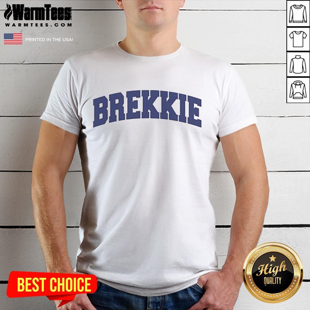 Good Brekkie Logo T-Shirt featuring a vibrant breakfast-themed design perfect for food lovers and casual wear.