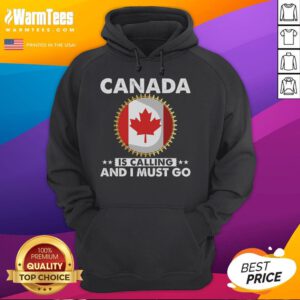 Alt Text: Cozy hoodie featuring the Canadian flag and maple leaf, perfect for expressing your love for Canada.