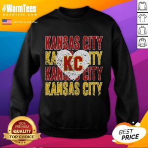 Personalized name sweatshirt featuring 'Good Kansas City' design, perfect for casual wear and Kansas City fans.