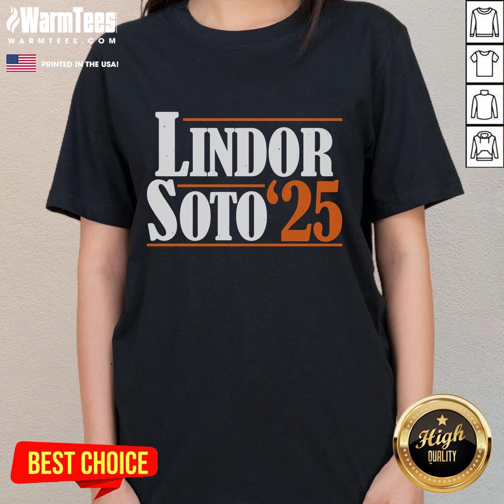 Alt Text: Good Lindor Sot O 25 New York Fan Ladies Tee featuring vibrant design, perfect for New York Mets fans.