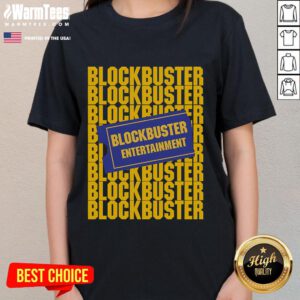 Good Retro Blockbuster Video Ladies Tee featuring a vintage film graphic on a stylish women's t-shirt.