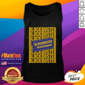 Good Retro Blockbuster Video tank top featuring vibrant colors and nostalgic movie-themed graphics for vintage fashion lovers.