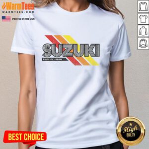 Retro vintage ladies tee featuring 'Good Suzuki' Japanese family name design, perfect for casual style enthusiasts.