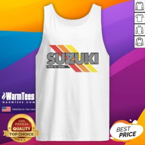 Retro vintage tank top featuring 'Good Suzuki' Japanese family name design, perfect for casual and stylish outfits.