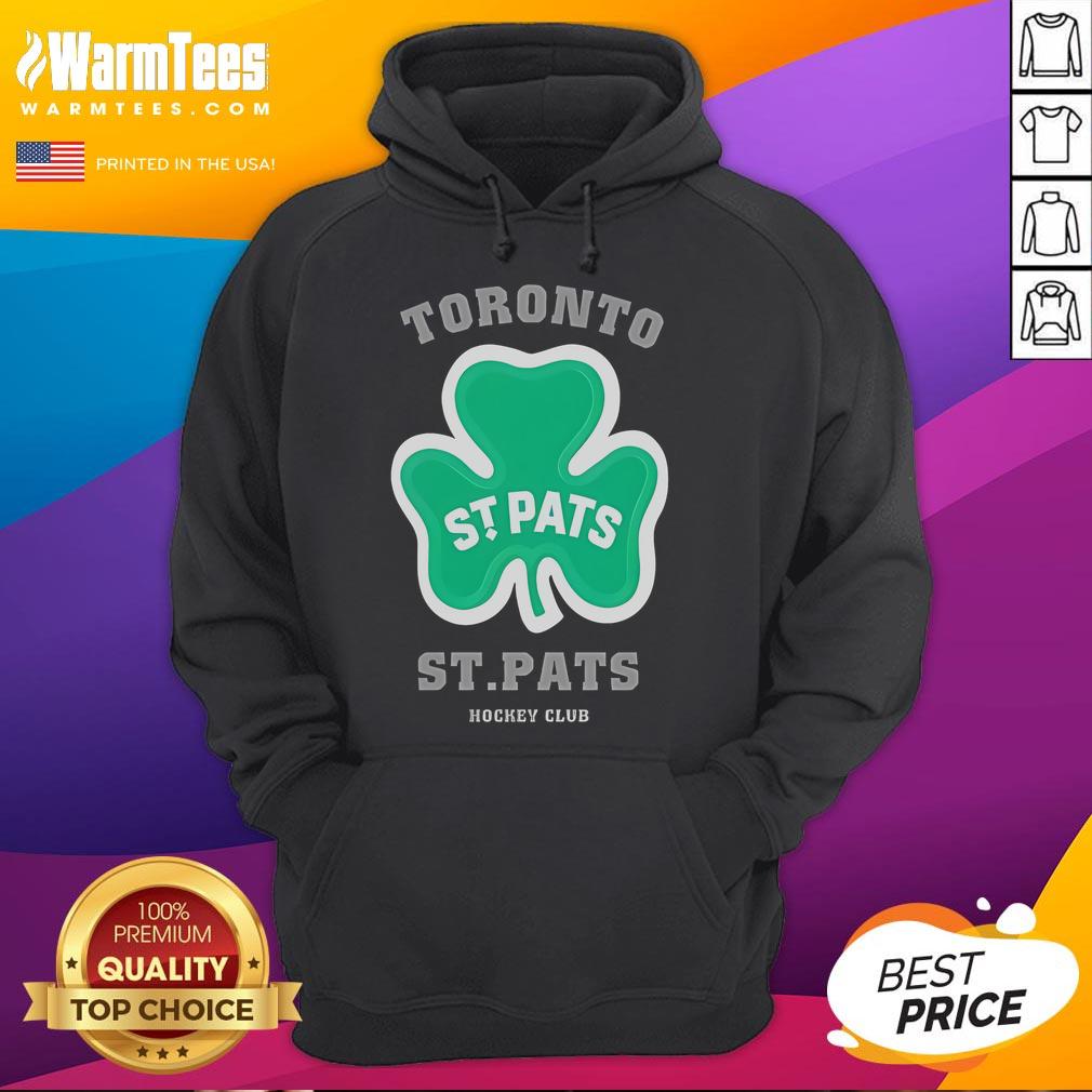 Alt Text: Good Toronto St. Patrick's Hockey Club Lucky Cover Hoodie in green, perfect for hockey fans celebrating St. Patrick's Day.