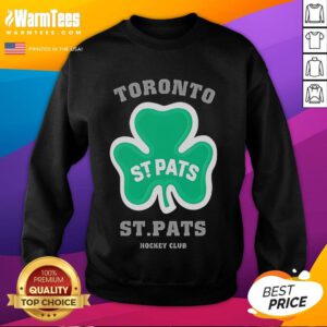 Good Toronto St. Patrick's Hockey Club Lucky Cover Sweatshirt in green, perfect for fans celebrating St. Patrick's Day.