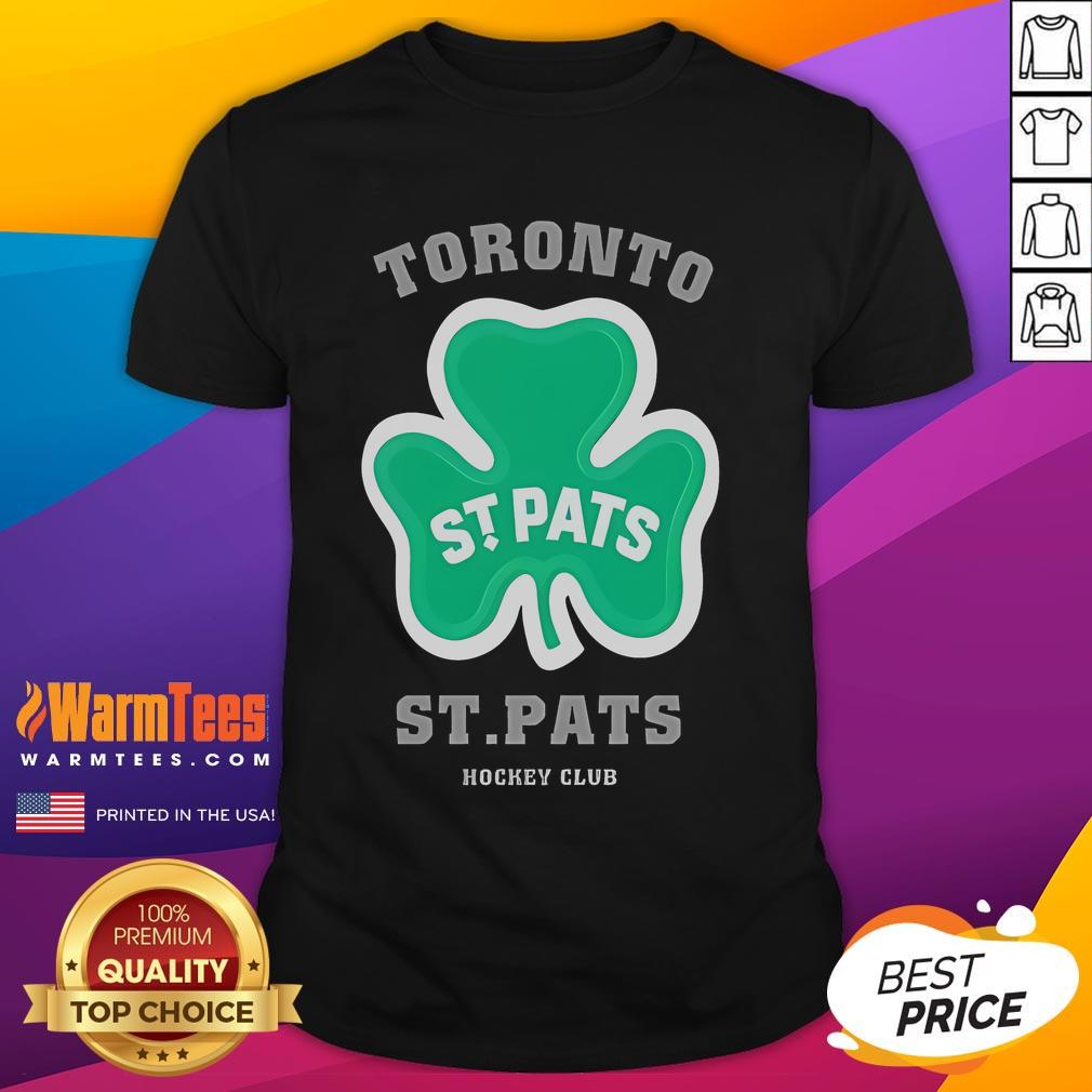 Good Toronto St Patrick's Hockey Club Lucky Cover T-Shirt featuring a vibrant design for fans and players alike.