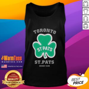 Good Toronto St. Patrick's Hockey Club Lucky Cover Tank Top in green, perfect for celebrating St. Patrick's Day.