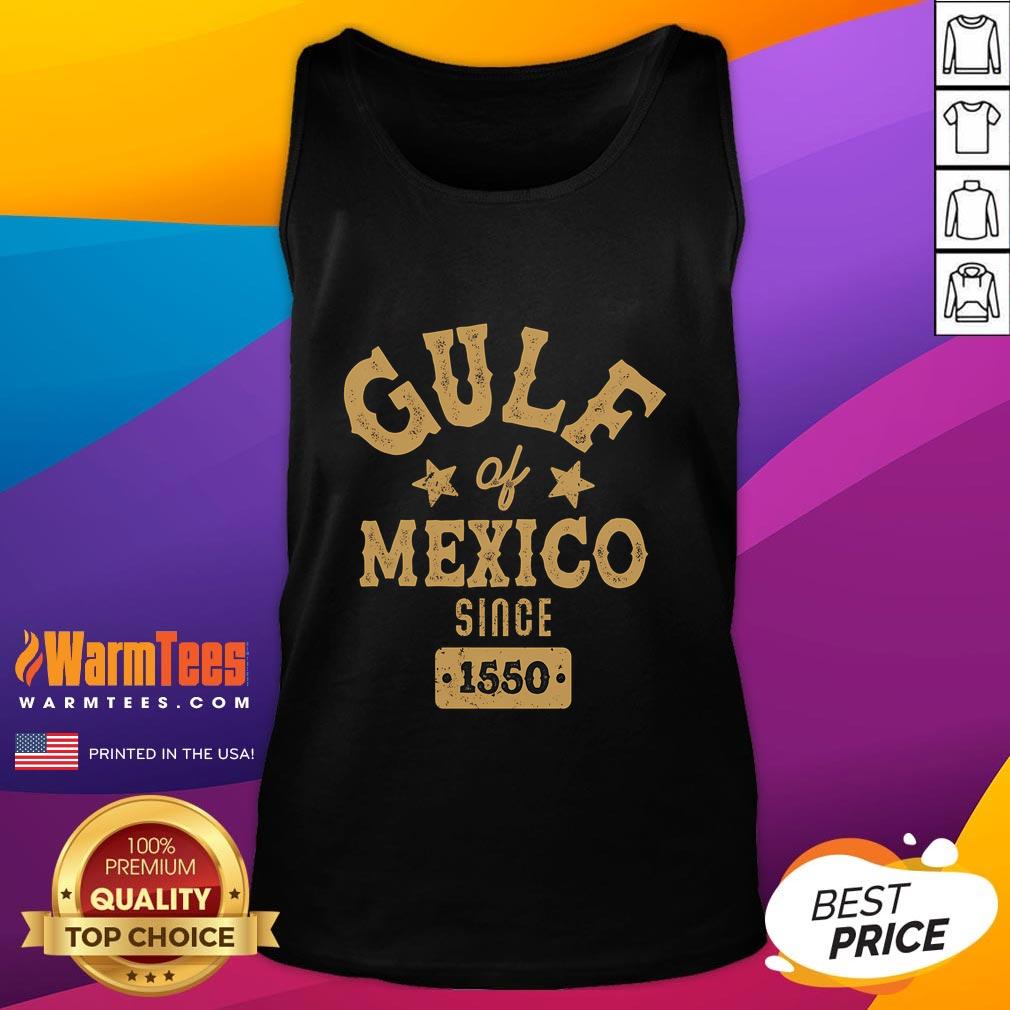 Stylish vintage Gulf of Mexico tank top since 1550, perfect for beach outings and casual summer wear.
