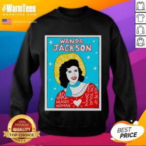 Good Wanda Jackson Rockabilly Folk Sweatshirt featuring classic design and vibrant colors, perfect for retro music fans.