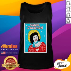 Stylish Good Wanda Jackson rockabilly folk tank top featuring vibrant colors and retro design for music lovers.