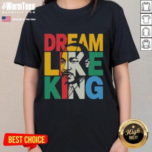 Stylish Hot Black History Month tee featuring a dream-like design of a powerful African leader for ladies.