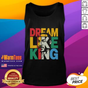 Hot Black History Month tank top featuring a dreamlike design of an African leader, celebrating heritage and culture.