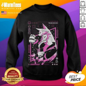 Hot YaeMomo Kitsune Vtuber sweatshirt featuring vibrant colors and a stylish design perfect for fans of anime apparel.