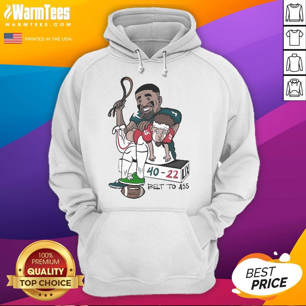 Official Jalen and Patrick Belt to Ass 40/22 hoodie featuring a stylish design and vibrant colors for trendy streetwear.