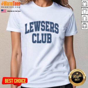 Official The Lewsers Club Ladies Tee featuring a stylish design perfect for casual wear and club events.