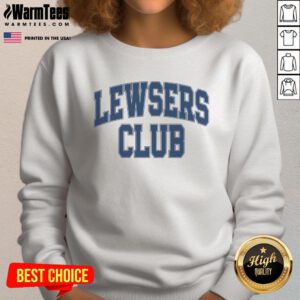Official The Lewsers Club Sweatshirt in black, featuring a stylish logo and comfortable fit for casual wear.