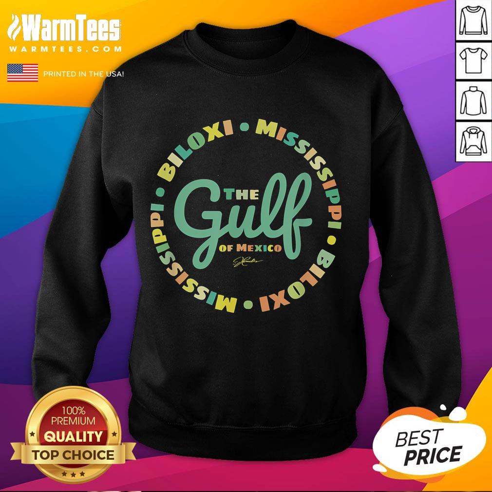 Cozy sweatshirt featuring 'Pretty Biloxi Mississippi The Gulf of Mexico' design, perfect for beach lovers and locals.