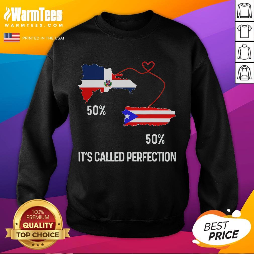 Stylish sweatshirt featuring a combined map design of the Puerto Rican and Dominican flags.