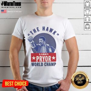 Awesome Aaron Pryor The Hawk World Champ T-Shirt featuring vibrant graphics celebrating the boxing legend's legacy.