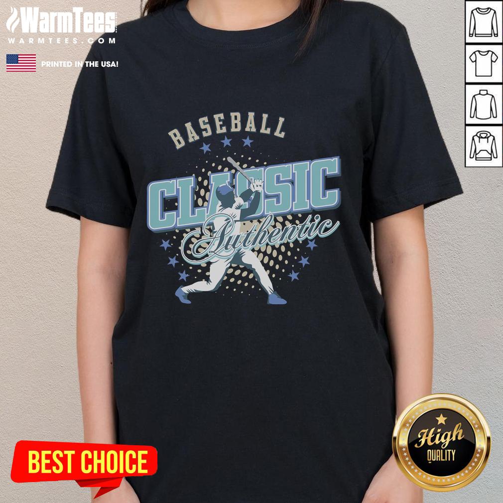 Awesome Baseball Classic Authentic Ladies Tee in vibrant colors, perfect for fans and casual wear.