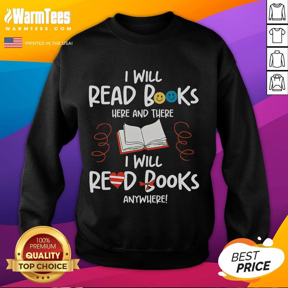 Alt Text: Cozy sweatshirt for book lovers featuring Awesome, I Will Read Books design, perfect for bookworms and reading enthusiasts.