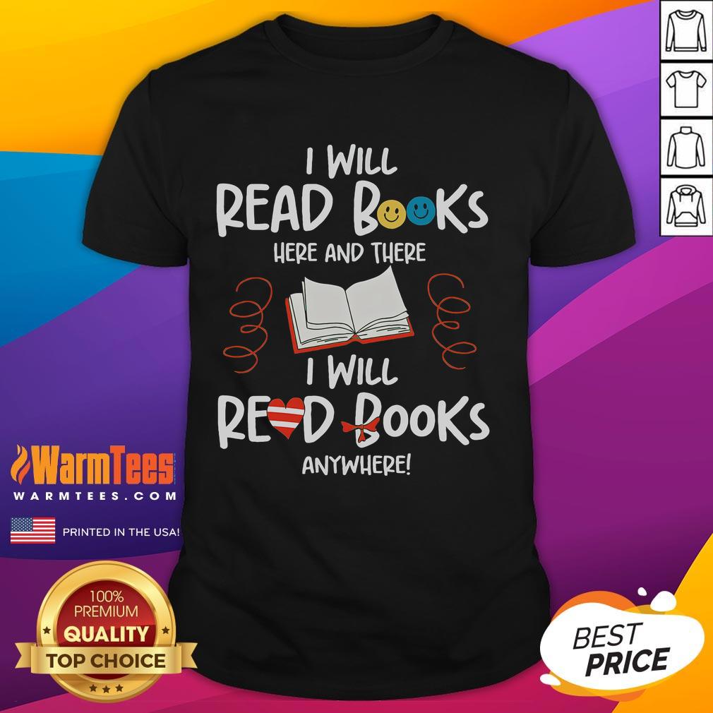 Alt Text: Awesome I Will Read Books T-Shirt design for bookworms and book lovers, featuring a stylish and fun graphic.