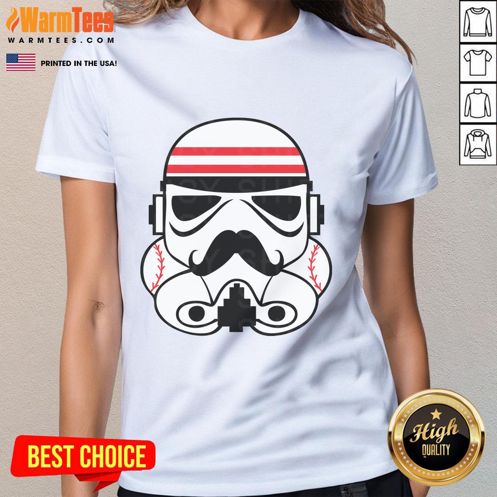 Awesome Redlegs Storm Trooper Ladies Tee featuring a vibrant design, perfect for fans of unique graphic tees.