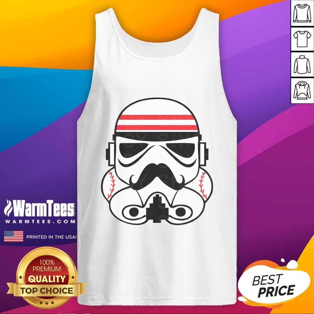 Awesome Redlegs Storm Trooper Tank Top featuring a bold graphic design, perfect for fans of Star Wars and stylish summer wear.