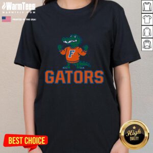 Alt Text: Awesome Vintage Gators Throwback Ladies Tee featuring retro design and vibrant colors for stylish fans.