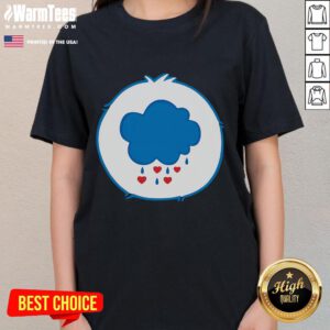Cute grumpy bear costume ladies tee featuring a playful design, perfect for casual outings and animal-themed events.