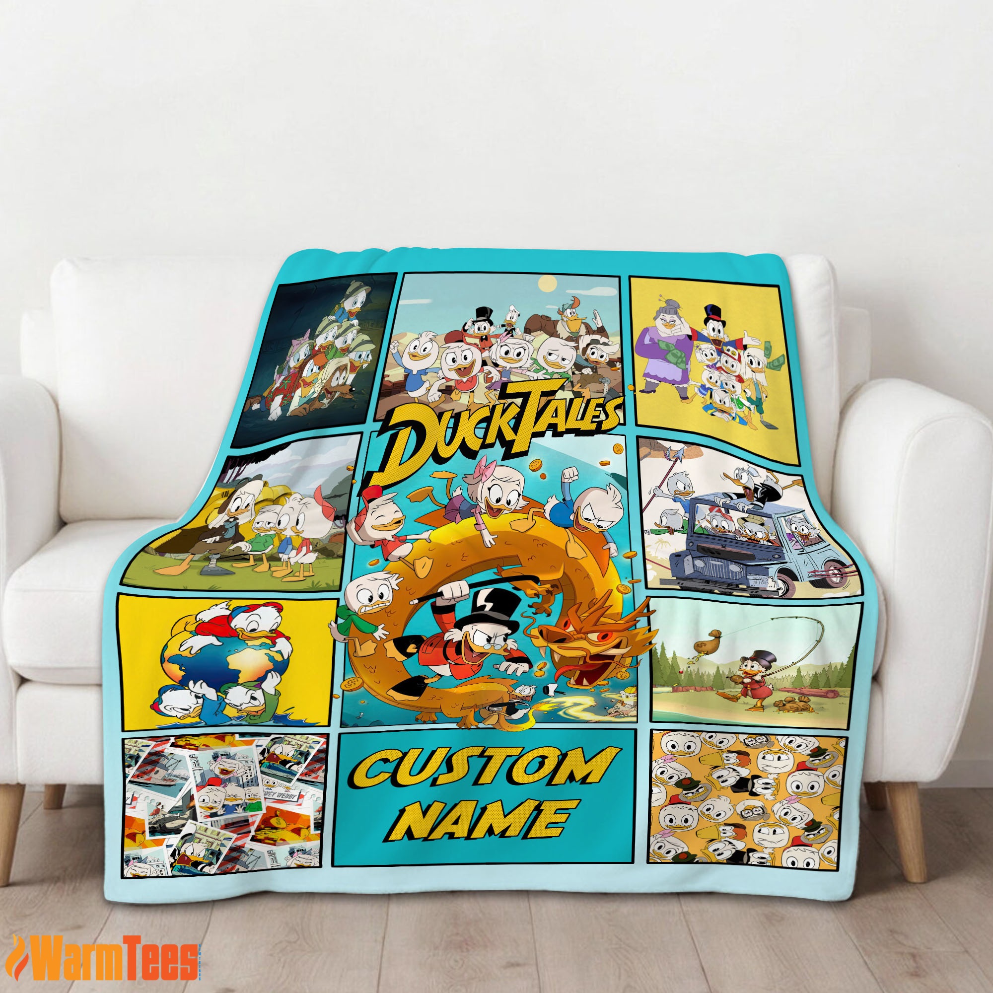 Disney Ducktales Cartoon Collage Blanket Fleece Customized Blanket