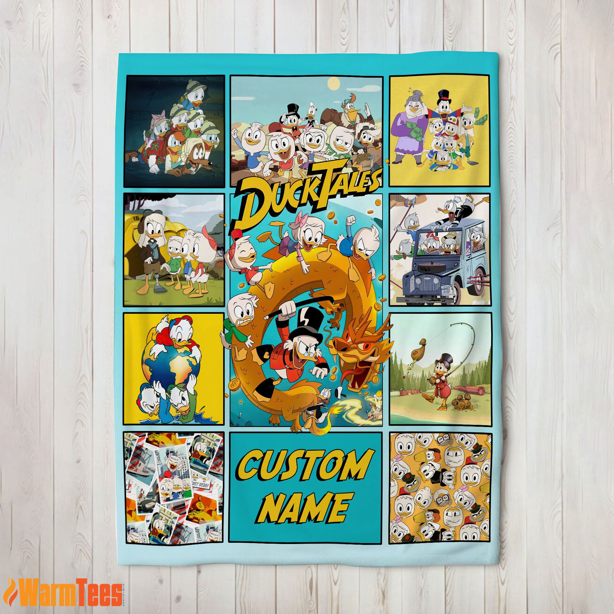 Disney Ducktales Cartoon Collage Blanket Fleece Customized Blanket