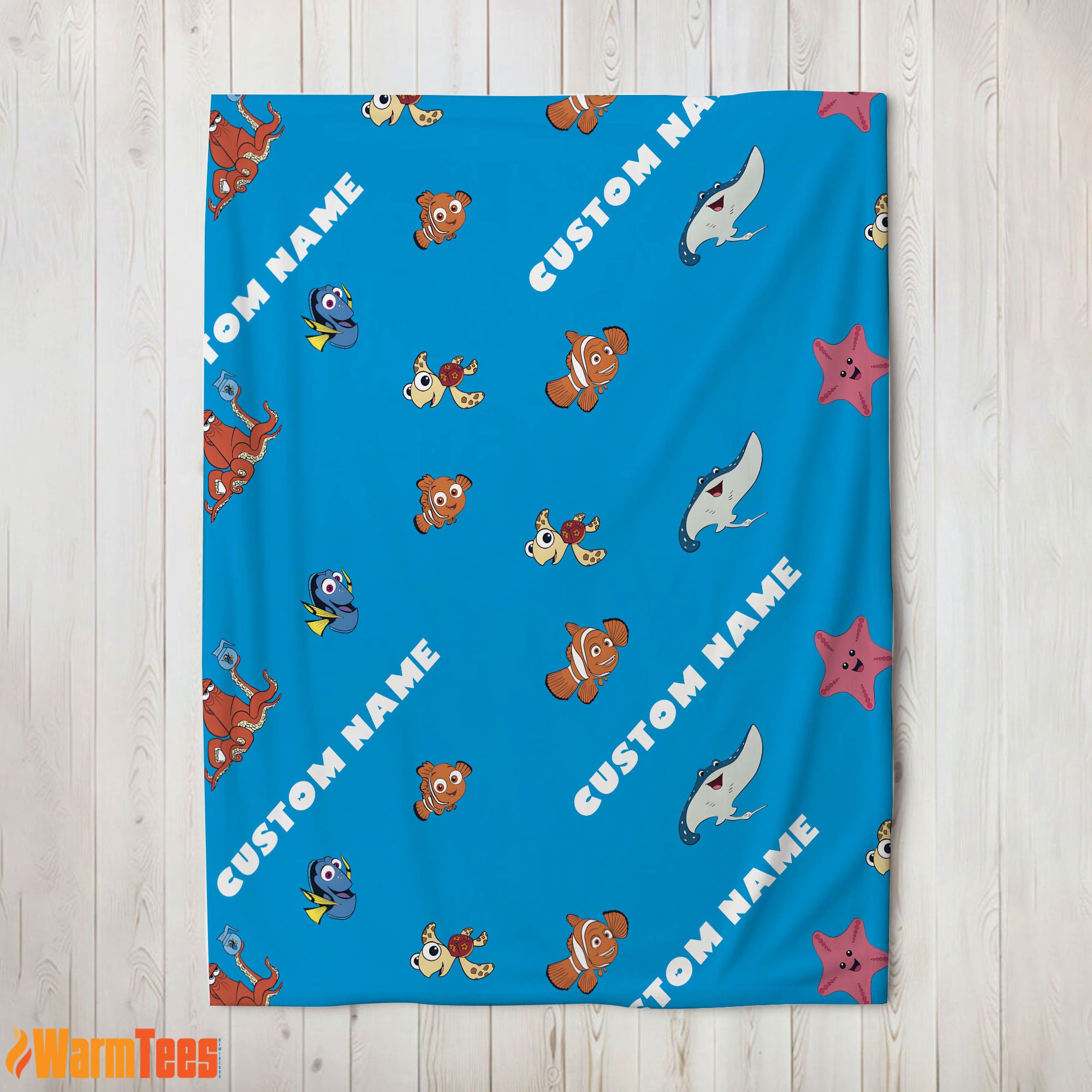 Disney Finding Nemo & Dory Characters Blanket Fleece Customized Blanket
