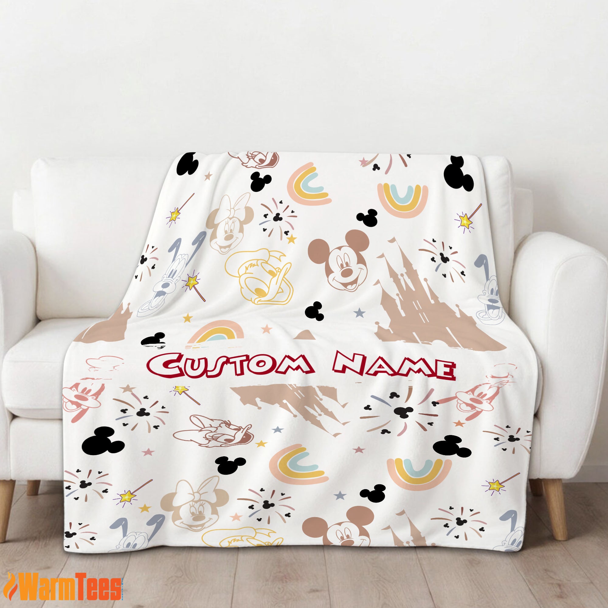Disney Mickey Mouse & Friends Magical Mouse Castle Blanket Fleece Customized Blanket