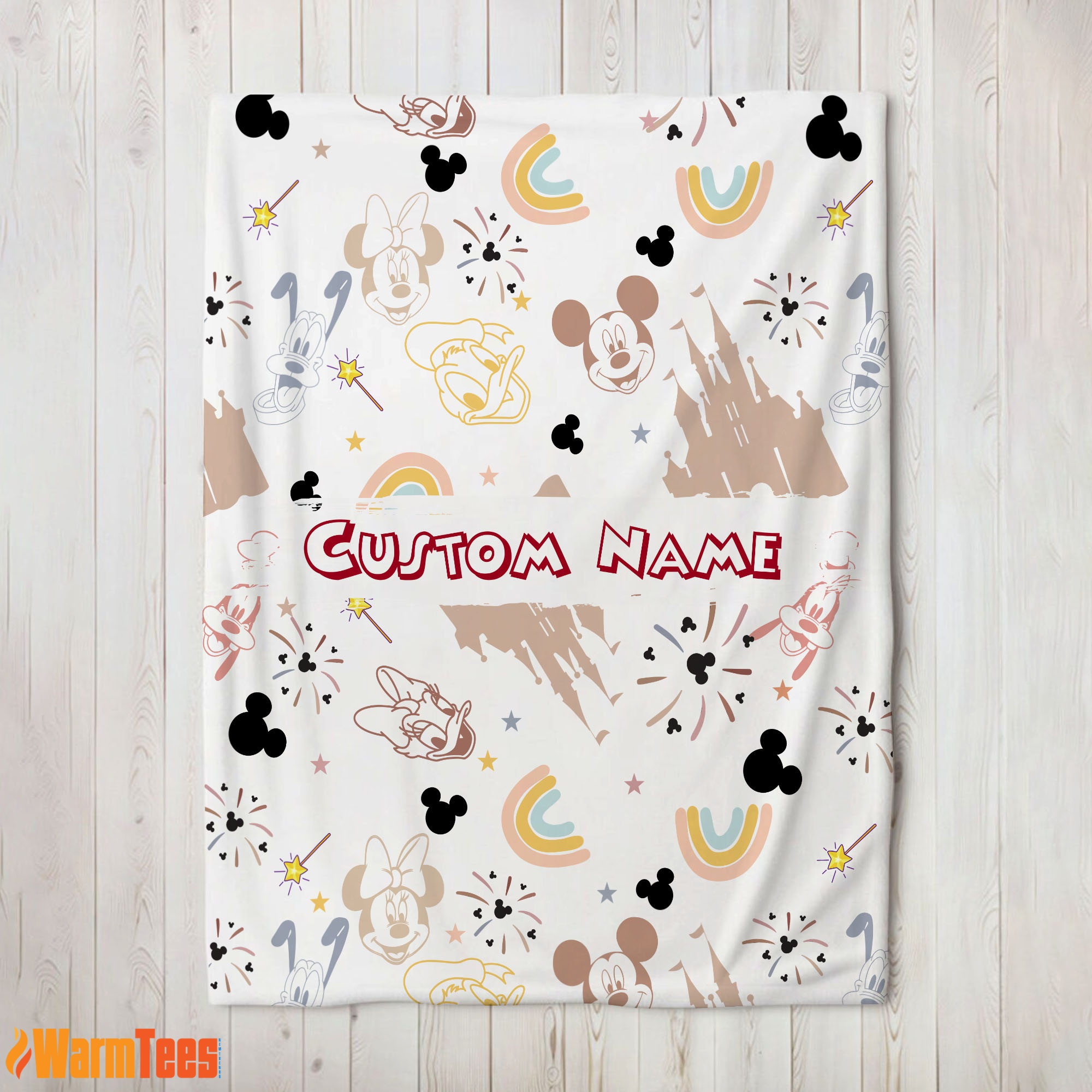 Disney Mickey Mouse & Friends Magical Mouse Castle Blanket Fleece Customized Blanket