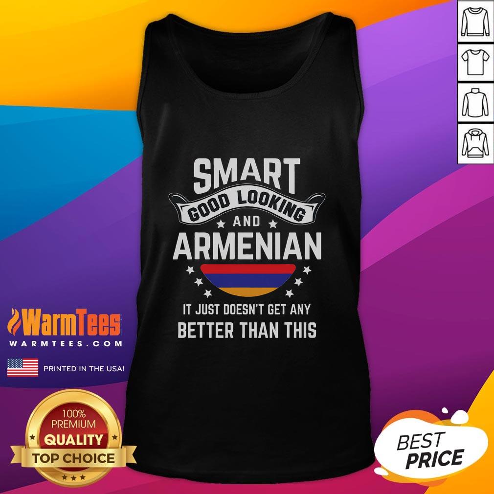 Funny Armenian flag tank top showcasing native pride and Armenian roots, perfect for celebrating Armenian heritage.