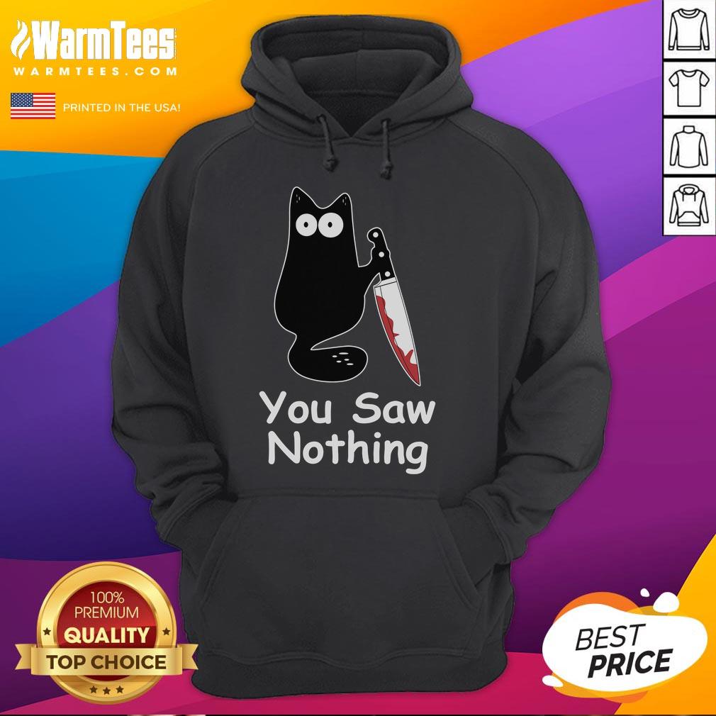 Funny black cat meme hoodie featuring a mischievous cat with a caption, perfect for cat lovers and meme enthusiasts.