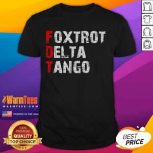 Funny Foxtrots Delta Tangos T-Shirt featuring playful dance graphics and vibrant colors, perfect for dance enthusiasts.
