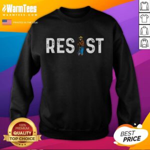 Funny Resist National Park Sweatshirt featuring a humorous design perfect for nature lovers and outdoor enthusiasts.